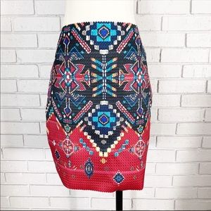Target Xhilaration Tribal Print Pencil Skirt Sz XL